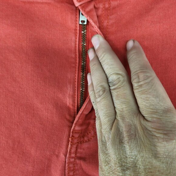 Lane Bryant Shorts Womens 26 Red Essential High Rise Stretch Girlfriend Denim - Picture 2 of 9